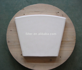 Las industrias utilizan placa de disco de cerámica con filtrado de trióxido de aluminio para el filtro